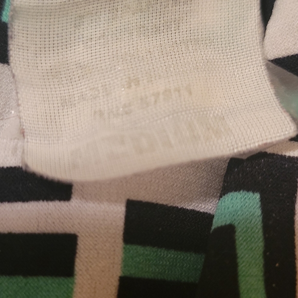 Chic Geometric Midi Dress in Black and Green By JFW Size M - Picture 2 of 9